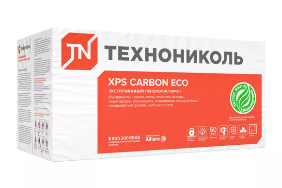 Экструзионный пенополистирол (XPS) Технониколь XPS CARBON ECO 40х580х1180 мм 10 шт