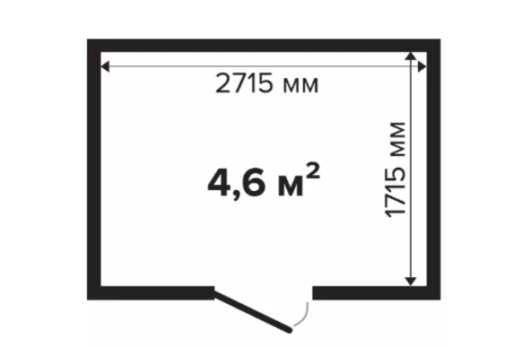 Хозблок 4 (Стандарт) брус 44 мм