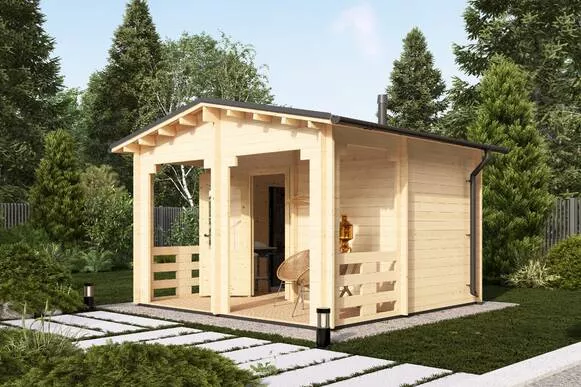 Баня 14 (Стандарт) брус 44 мм