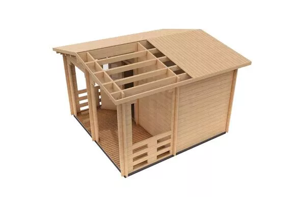 Баня 14 (Стандарт) брус 44 мм